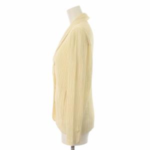PLEATS PLEASE ISSEY MIYAKE ショールカラージャケット プリーツ 3 アイボリー