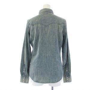RRL ラルフローレン ウエスタンシャツ デニム 長袖 1 青 