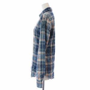 RALPH LAUREN ボタンダウンシャツ 長袖 チェック ロゴ刺繍 XS マルチカラー