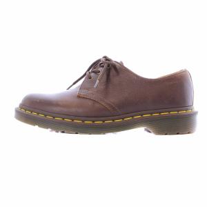 Dr.Martens ビジネスシューズ レザー 3ホール 8 27.0cm 茶 ブラウン