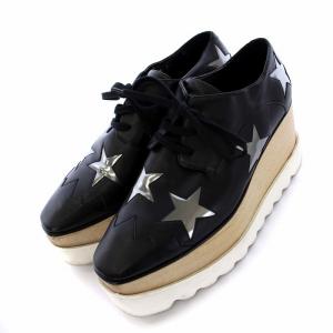 STELLA McCARTNEY エリス スター スニーカー フェイクレザー 37.5 黒