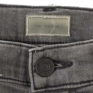 MOTHER デニムパンツ INSIDER CROP STEP FRAY ダメージ加工 カットオフ 25 グレー