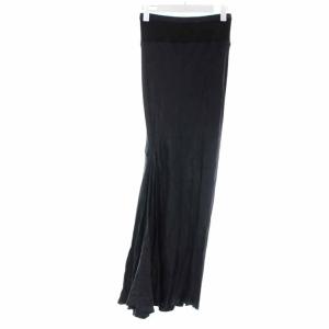 Rick Owens 21SS PHLEGETHON ニットスカート 切替 M ブラック
