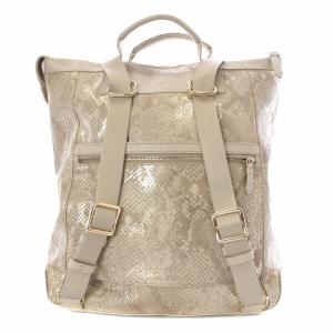 COLE HAAN コンバーチブルバックパック リュックサック レザー パイソン型押し ベージュ U05430