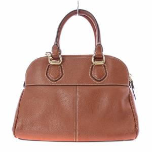 COLE HAAN タリースモールドームサッチェル ショルダーバッグ ハンドバッグ 2way レザー 牛革 茶 ブラウン CHR11371