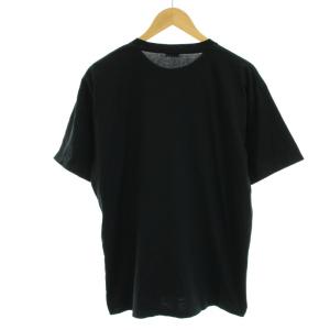 CELINE フロックアーティスト Tシャツ カットソー クルーネック 半袖 ロゴ M 黒 ブラック 2×678501F
