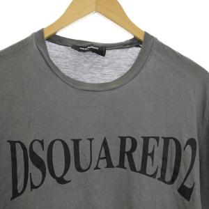 DSQUARED2 19AW Tシャツ カットソー半袖 ロゴ プリント L グレー S74GD0582