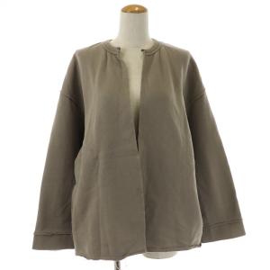 22AW CUT-OFF SWEATカーディガン スウェット カットオフ 長袖 裏起毛 F グレージュ 20070400802130