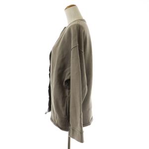 JOURNAL STANDARD 22AW CUT-OFF SWEATカーディガン スウェット カットオフ 長袖 裏起毛 F グレージュ 20070400802130
