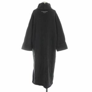 AMERICANA FREAK'S STORE スウェットワンピース ロング ハイネック プリント スリット 長袖 グレー
