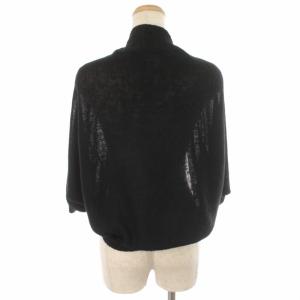Y's ヨウジヤマモト カーディガン ニット ボレロ 五分袖 3 M 黒 ブラック YS-K10-556