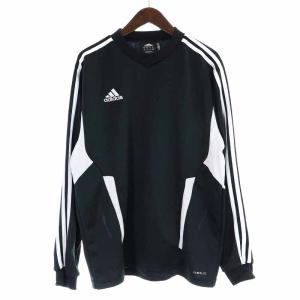 adidas セットアップ 上下 ジャージ トレーナー スウェット 長袖 イージーパンツ ロング スリーライン O XL 黒 ブラック