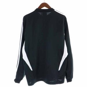 adidas セットアップ 上下 ジャージ トレーナー スウェット 長袖 イージーパンツ ロング スリーライン O XL 黒 ブラック