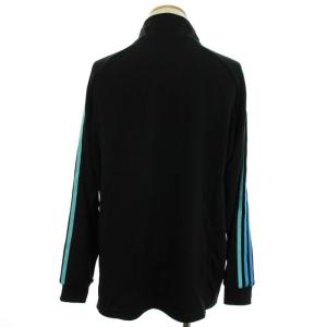 adidas セットアップ 上下 ジャージ トラックジャケット ジップアップ トラックパンツ イージーパンツ M 黒 ブラック 青 ブルー