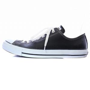 REACT LEA ALL STAR OX レザー オールスター スニーカー シューズ ローカット 29cm 黒 ブラック