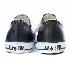CONVERSE REACT LEA ALL STAR OX レザー オールスター スニーカー シューズ ローカット 29cm 黒 ブラック