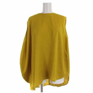 ENFOLD 18SS リネンライクサークルドレープPO リネンライクゴムジョッパーズパンツ セットアップ 上下 ブラウス ノースリーブ