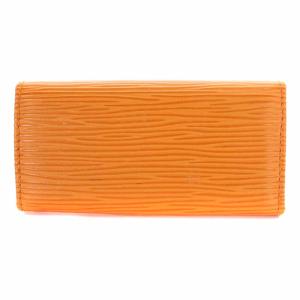 LOUIS VUITTON エピ ミュルティクレ4 キーケース 三つ折り レザー 牛革 オレンジ M6382H