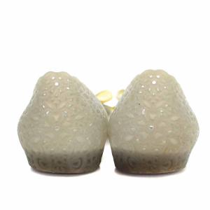 Salvatore Ferragamo フラットシューズ ラバー リボン 8 25.5cm グレー