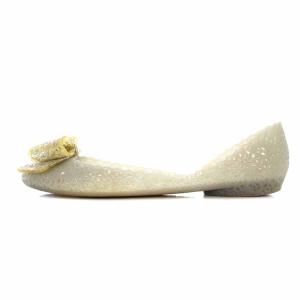 Salvatore Ferragamo フラットシューズ ラバー リボン 8 25.5cm グレー