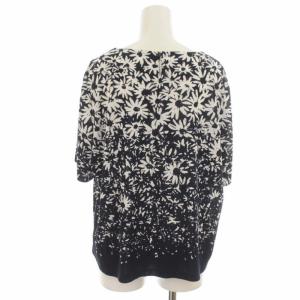 Leilian セットアップ 上下 ブラウス シャツ プルオーバー フレアスカート タック ミモレ ロング 花柄 大きいサイズ 17+ 4XL