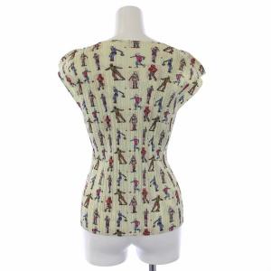 PLEATS PLEASE ISSEY MIYAKE ラグビー プリーツカットソー 総柄 3 アイボリー