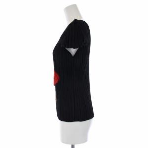 PLEATS PLEASE ISSEY MIYAKE イッセイミヤケ プリーツ カットソー 半袖 くま ベア 立体 3D 3 L ブラック