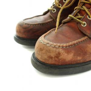 RED WING スーパーソール6 モックトゥ SUPER SOLE 6 MOC-TOE ショートブーツ レザー 羽タグ 8D 26.0cm