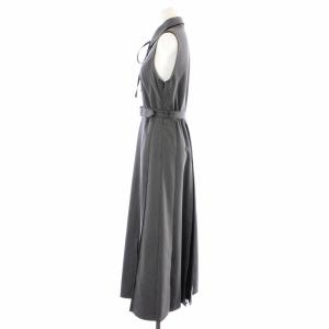Ameri VINTAGE LADY ALTERNATELY DRESS ワンピース ロング マキシ プリーツ フレア レース ノースリーブ ベルト リボン