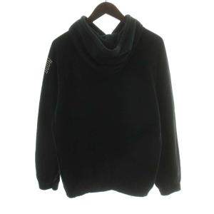 NUMBER (N)INE アーカイブ パーカー フード プルオーバー エンブレム ダメージ加工 3 L 黒 ブラック LE2211