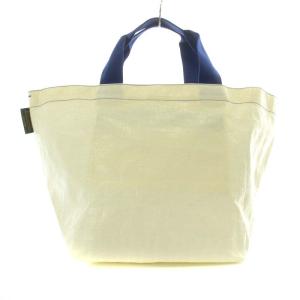 Hervé Chapelier マルシェバッグ 舟型 L トートバッグ ハンドバッグ 白 ホワイト 青 ブルー 725PP