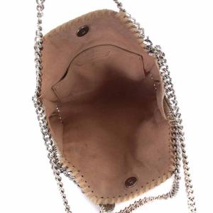 STELLA McCARTNEY ファラベラ FALABELLA ハンドバッグ ショルダーバッグ 2way ミニ ラインストーン チェーン ベージュ