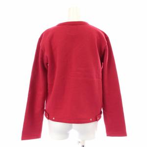 agnes b. プレッション カーディガン 長袖 クルーネック 裏起毛 1 S 赤 レッド 0267M001