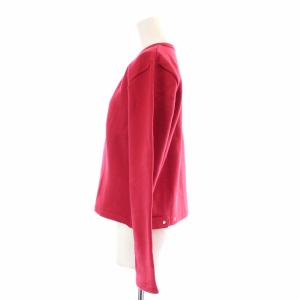 agnes b. プレッション カーディガン 長袖 クルーネック 裏起毛 1 S 赤 レッド 0267M001