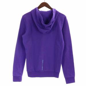 EMPORIO ARMANI EA7 ジャケット パーカー ジップアップ プリント 長袖 L 紫 パープル