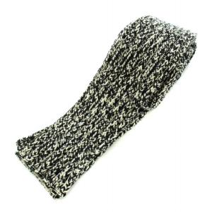 SAINT LAURENT PARIS 480908 2017年製 マフラー 白 黒