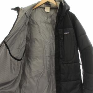 Patagonia DAS PARKA ダスパーカ 中綿入りジャケット フード ジップアップ S 黒 ブラック グレー