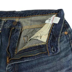 WAREHOUSE デニムパンツ ジーンズ テーパード ジップフライ ダメージ加工 W30 M インディゴ 1105