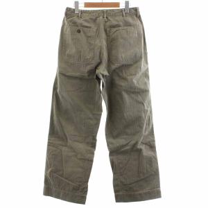 WAREHOUSE テーパードパンツ ボタンフライ ヘンリボーン 30 L カーキ