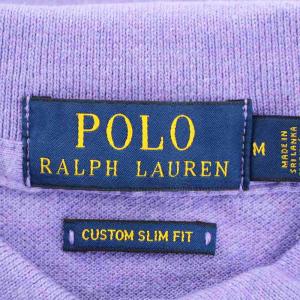 POLO RALPH LAUREN ポロシャツ カットソー 刺繍 半袖 M 紫 パープル