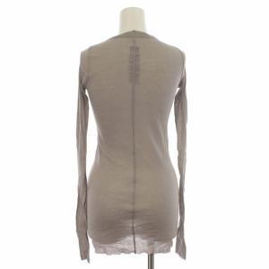 Rick Owens 17AW GLITTER カットソー Tシャツ クルーネック プルオーバー カットオフ 長袖 ライトグレー