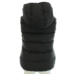 DUVETICA フェベデュエウール FEBEDUE-wool ダウンベスト アウター フード ストライプ 40 L チャコールグレー