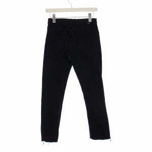 MOTHER INSIDER CROP STEP FRAY-SHK デニムパンツ ジーンズ スキニー カットオフ W27 黒 ブラック 1157-383
