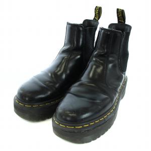 Dr.Martens YS チェルシーブーツ サイドゴア ショート レザー UK5 24cm 黒 ブラック 2976