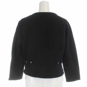 agnes b. カーディガン コットン 長袖 T2 M 黒 ブラック
