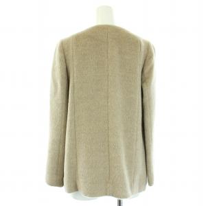 23区 20AW ノーカラーコート アルパカ アウター ショート丈 38 M ベージュ