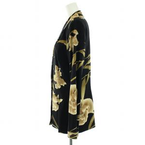 LEONARD FASHION テーラードジャケット 花柄 L ブラック