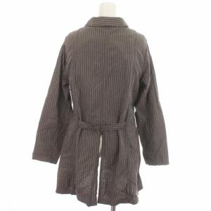 KAPITAL キロヒラタ KIRO HIRATA テーラードジャケット ストライプ 長袖 0 S ライトブラウン 紺 ネイビー