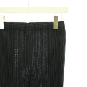 PLEATS PLEASE ISSEY MIYAKE イッセイミヤケ テーパードパンツ イージーパンツ プリーツ ストレッチ 2 M 黒 ブラック