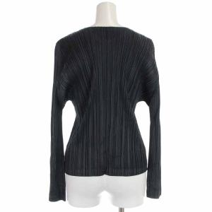 PLEATS PLEASE ISSEY MIYAKE イッセイミヤケ カーディガン プリーツ 長袖 3 ネイビー